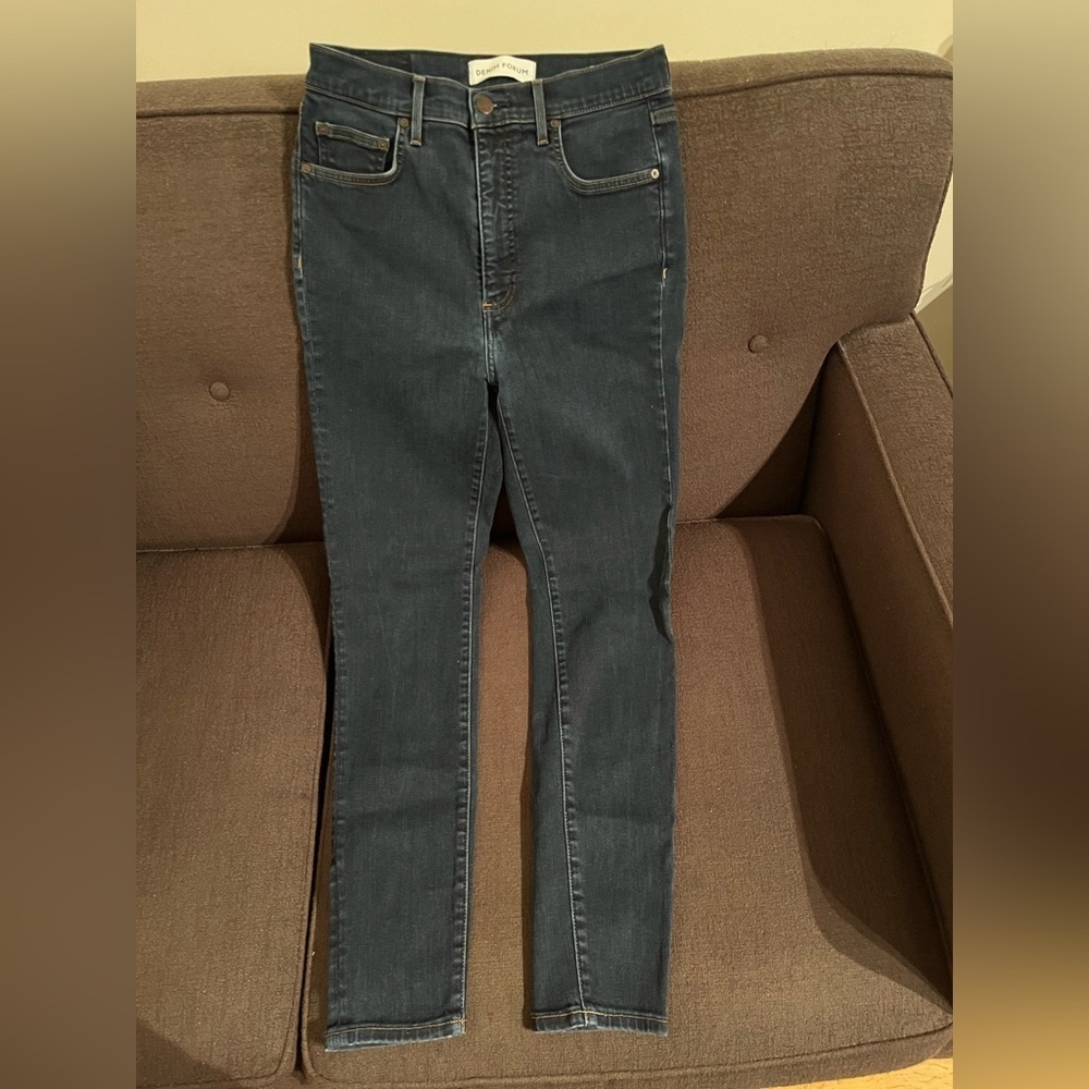 Denim Forum Straight Classic Blue Denim Jeans 👖 - Picture 6 of 8